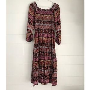 Floral off the shoulder dress